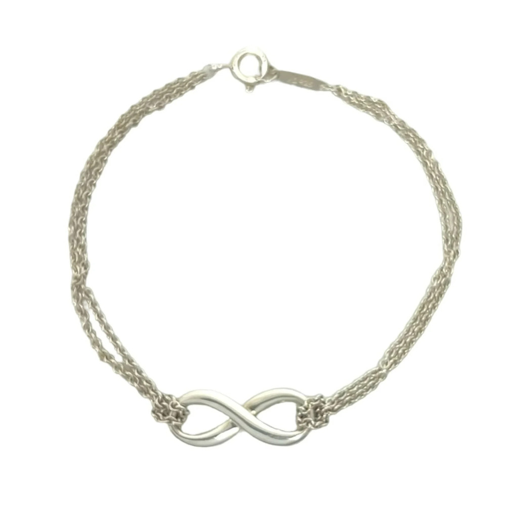 TIFFANY&Co. Tiffany Vintage Infinity Bracelet, Sterling Silver 925 Chain Acce...